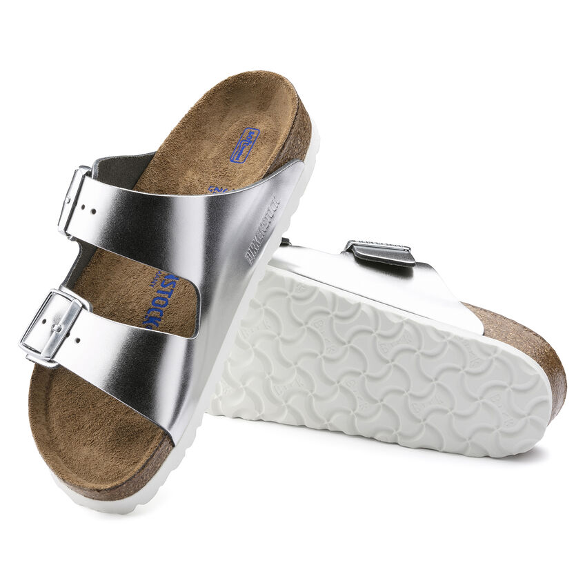 BIRKENSTOCK 100596 METALLIC SILVER