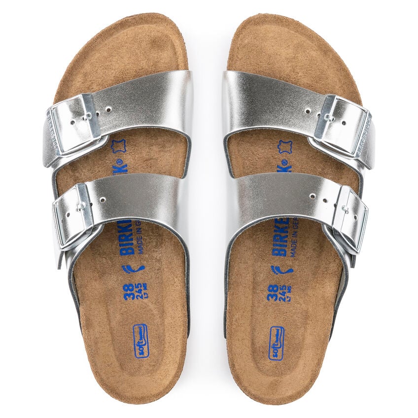 BIRKENSTOCK 100596 METALLIC SILVER