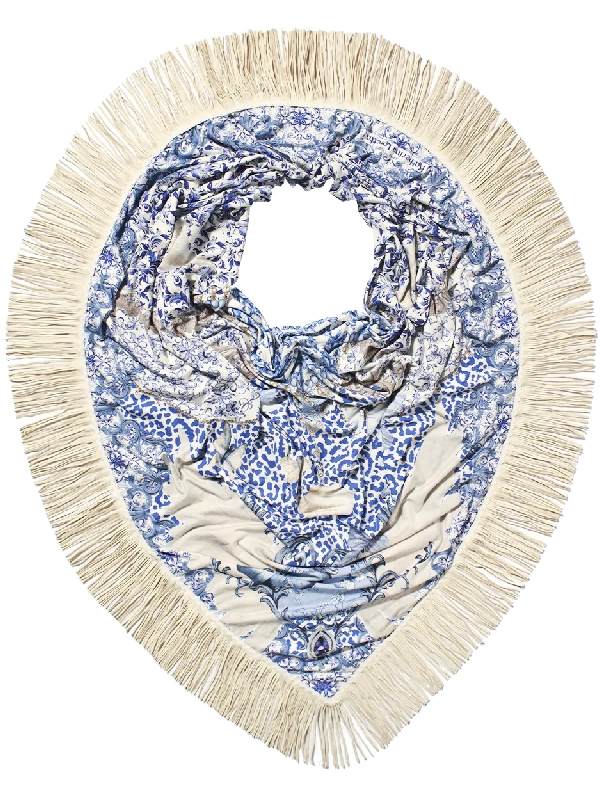 ΠΑΣΜΙΝΑ KATHERINA LORETTA - SC481/SS23 BLUE SPIRIT SCARF